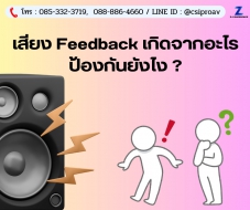 เสียง Feedback เกิดจากอะไร ป้องกันยังไง ?