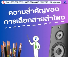 ความสำคัญของการเลือกสายลำโพง